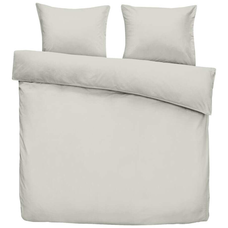 Leen Bakker - Dekbedovertrek Luka - 200x200/220 Cm - Katoen - Beige afbeelding 1