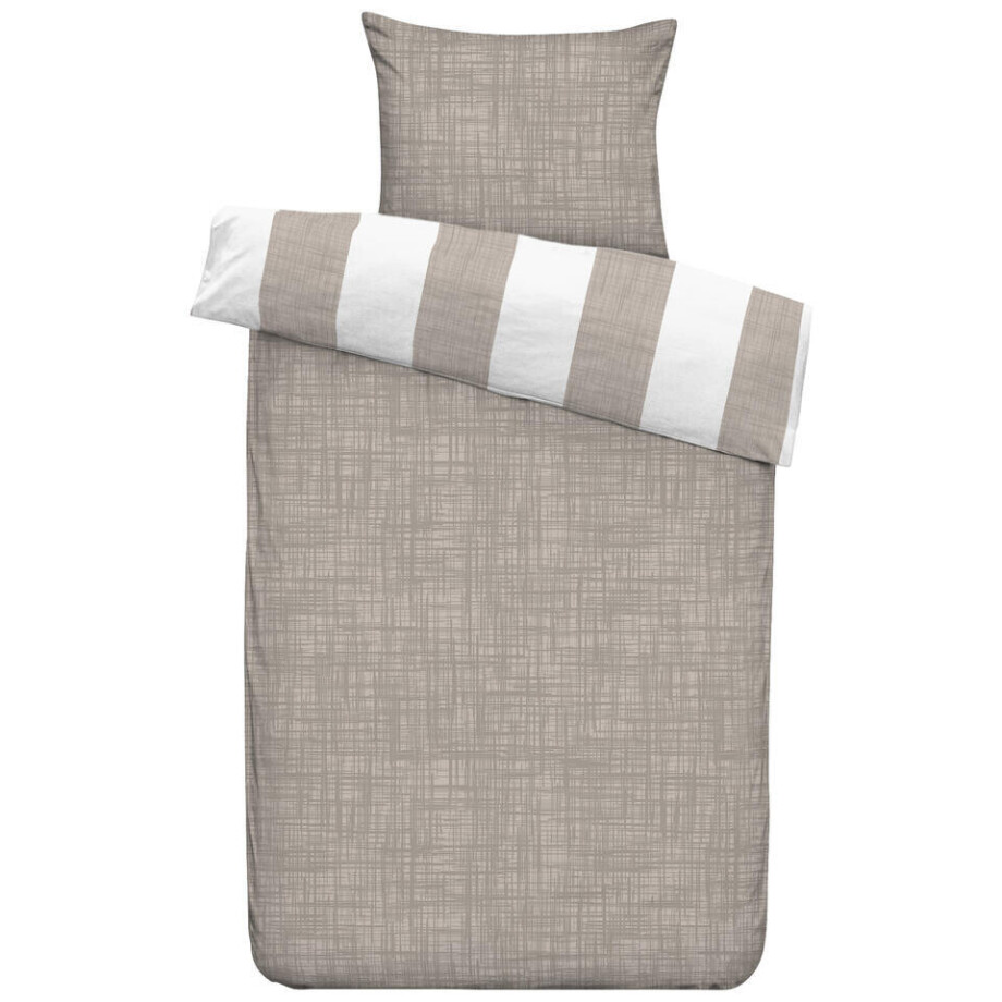 2e Halve Prijs Leen Bakker - Dekbedovertrek Liam - Zand - 140x200/220 Cm - Katoen - Beige 2e Halve Prijs Leen Bakker - Dekbedovertrek Liam - Zand - 140x200/220 Cm - Katoen - Beige afbeelding 1