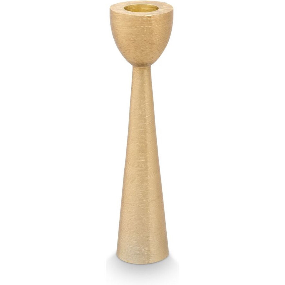vtwonen Kandelaar - Metalen kaarsenhouder - Goud - Set van 2 Kandelaren - 16 cm afbeelding 1