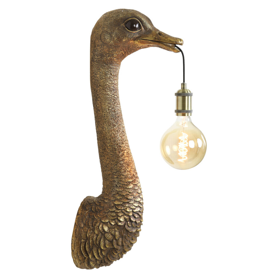 Light & Living Wandlamp 'Ostrich' 72cm, kleur Antiek Brons Light & Living Wandlamp 'Ostrich' 72cm, kleur Antiek Brons afbeelding 1