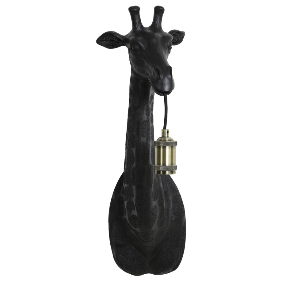 Light & Living Wandlamp 'Giraffe' kleur Mat Zwart Light & Living Wandlamp 'Giraffe' kleur Mat Zwart afbeelding 1
