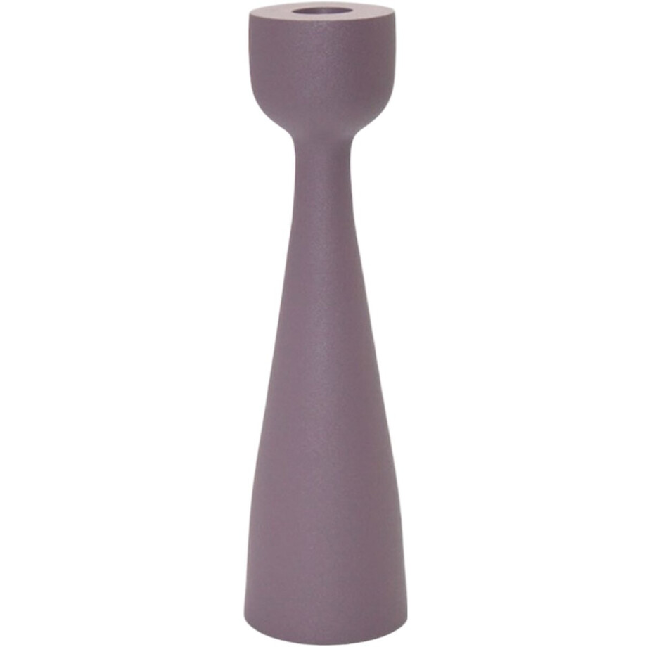by Mooss - Paudar - Kandelaar - Purple - Gepoedercoat - Metaal - 33 cm - Ø 6 cm - Paars - Lila afbeelding 1