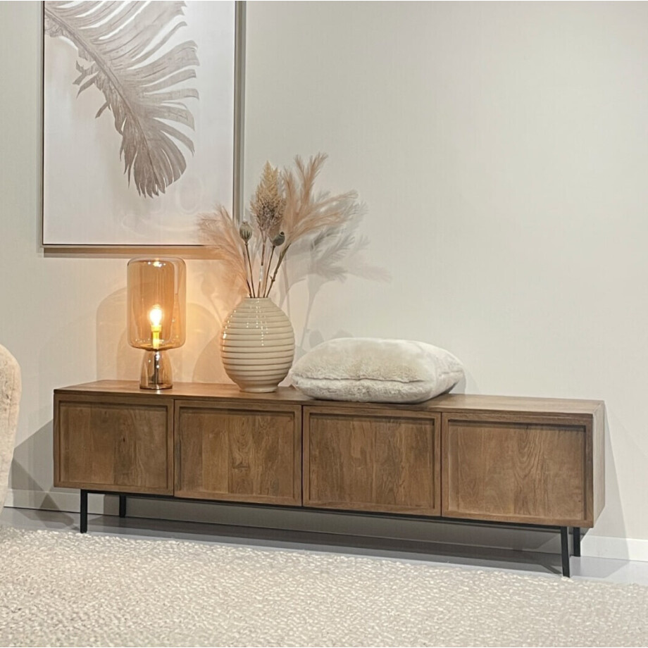 Livingfurn TV-meubel 'Elan' Mangohout, 180cm afbeelding 