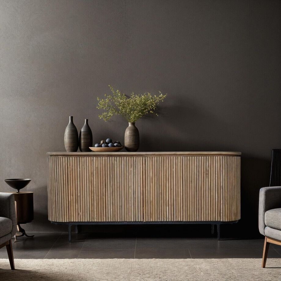 Livingfurn Dressoir 'Lausanne' Teakhout, 180cm afbeelding 
