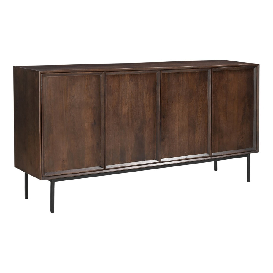 Livingfurn Dressoir 'Ravenstein' Mangohout, 180cm, kleur Bruin afbeelding 