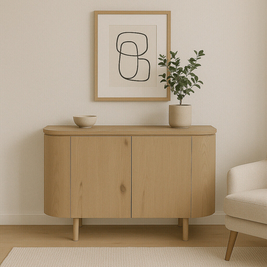Livingfurn Dressoir 'Tobago' Eiken, 115cm, kleur Naturel afbeelding 1