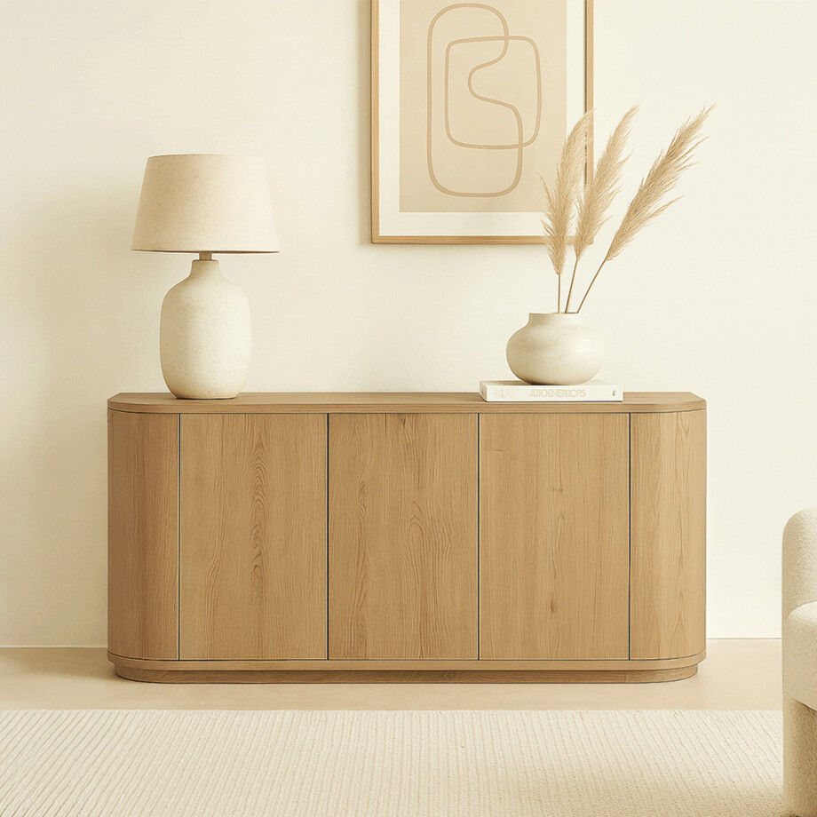 Livingfurn Dressoir 'Novero' Eiken, 170cm, kleur Naturel afbeelding 1