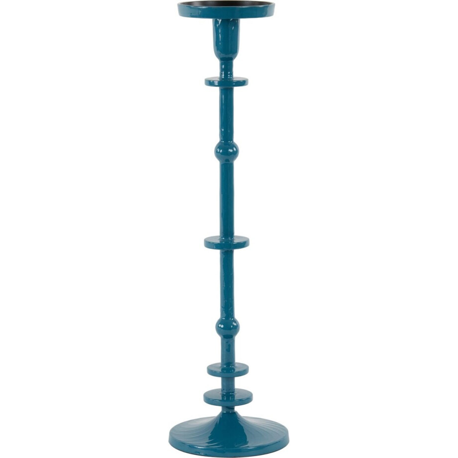 Light & Living Kandelaar Yaira - Blauw - 14.5x14.5x52cm - Modern Light & Living Kandelaar Yaira - Blauw - 14.5x14.5x52cm - Modern afbeelding 1