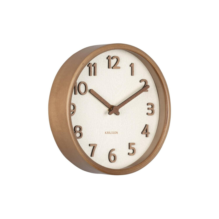 Wandklok Pure hout | KARLSSON afbeelding 1