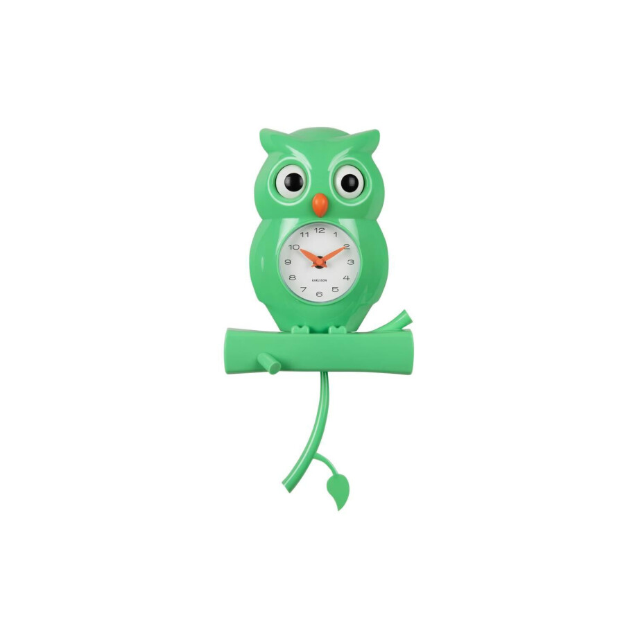 Wandklok Owl met pendulum | KARLSSON afbeelding 1