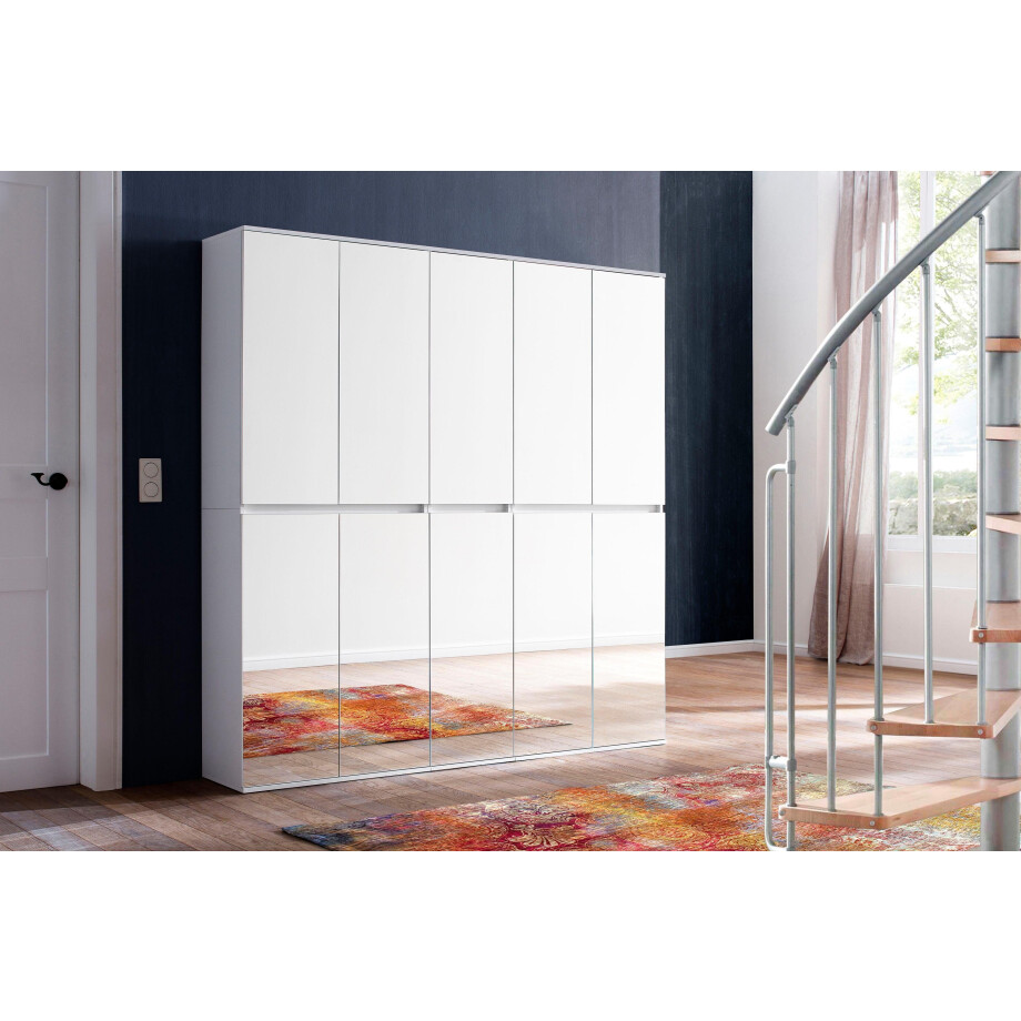 INOSIGN Halmeubelset Malcesine 3 multifunctionele kasten met spiegelglasfronten - (b/d/h) 185/34/191 cm (3-delig) afbeelding 1