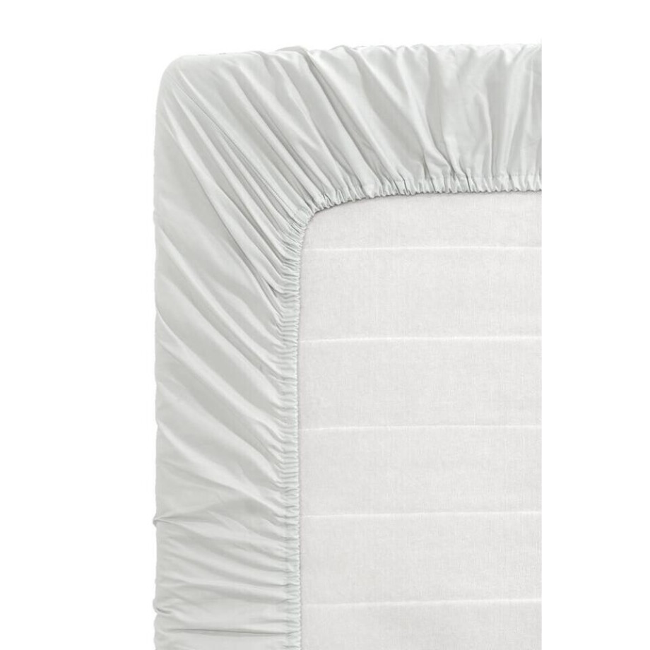 Leen Bakker - Hoeslaken Percale Katoen - Licht - 90x200 Cm - Percal Katoen - Grijs Leen Bakker - Hoeslaken Percale Katoen - Licht - 90x200 Cm - Percal Katoen - Grijs afbeelding 1
