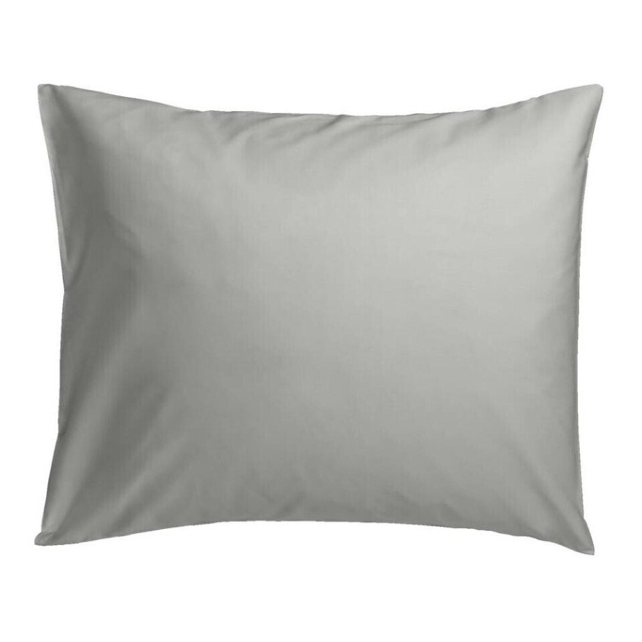 Leen Bakker - Kussensloop Percale Katoen 2 Stuks - Licht - 60x70 Cm - Percal Katoen - Grijs afbeelding 1