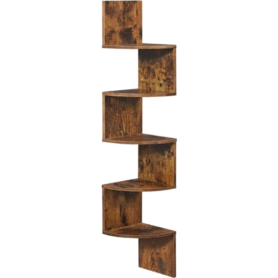 VASAGLE Home Wandplank – Zwevende Plank voor Keuken, Woonkamer, Slaapkamer of Kantoor – Donkerbruin – LBC20BX afbeelding 1