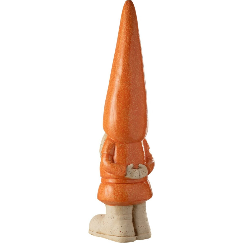 J-Line figuur Kabouter Buiten - kunststof - oranje - large J-Line figuur Kabouter Buiten - kunststof - oranje - large afbeelding 1