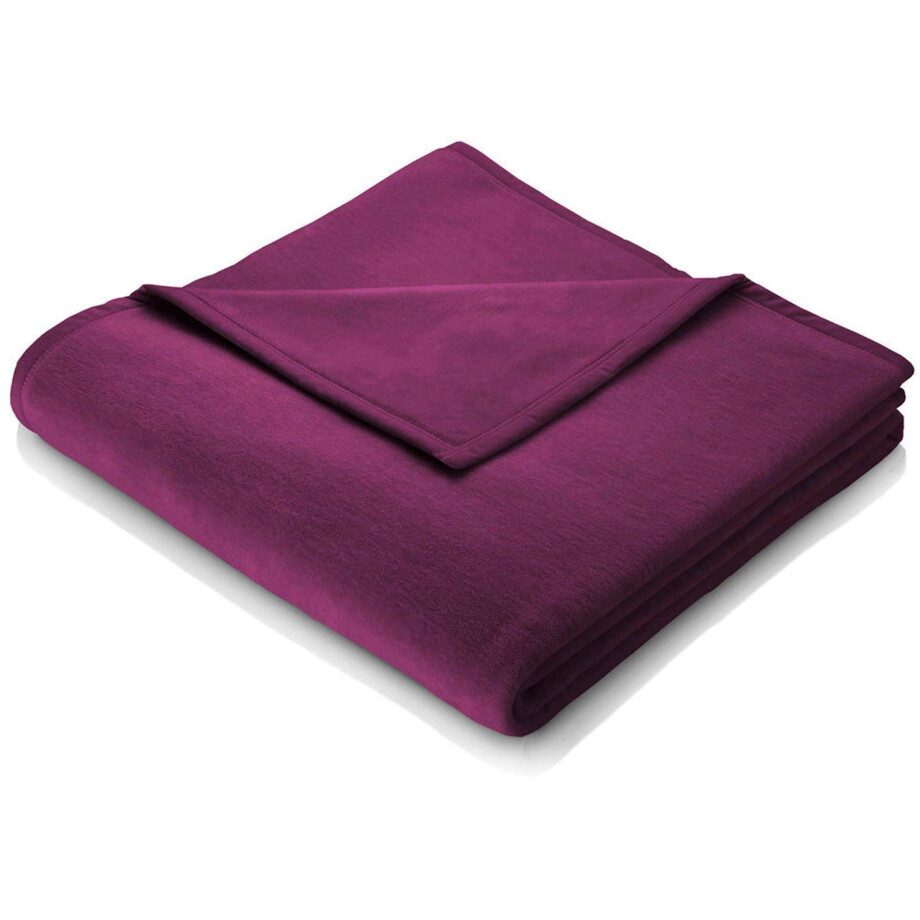 BIEDERLACK Deken Cotton Home in uni design, knuffeldeken afbeelding 1