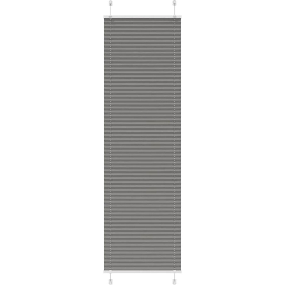 vidaXL - Plissé - rolgordijn - 55x200 - cm - stofbreedte - 54,4 - cm - antraciet afbeelding 1