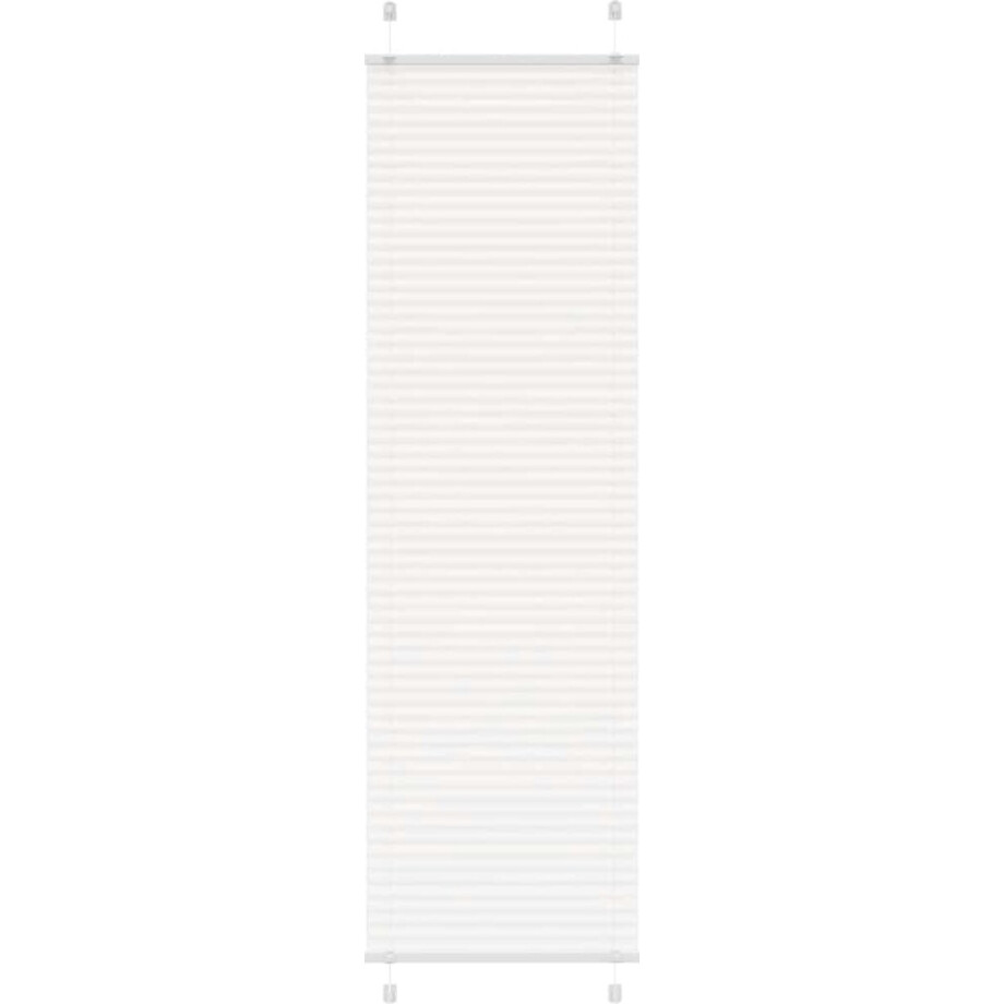 vidaXL - Plissé - rolgordijn - 60x200 - cm - stofbreedte - 59,4 - cm - polyester - wit afbeelding 1