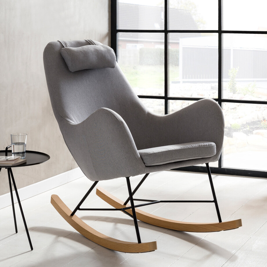 Artistiq Schommelstoel 'Julie' kleur Grijs Artistiq Schommelstoel 'Julie' kleur Grijs afbeelding 1