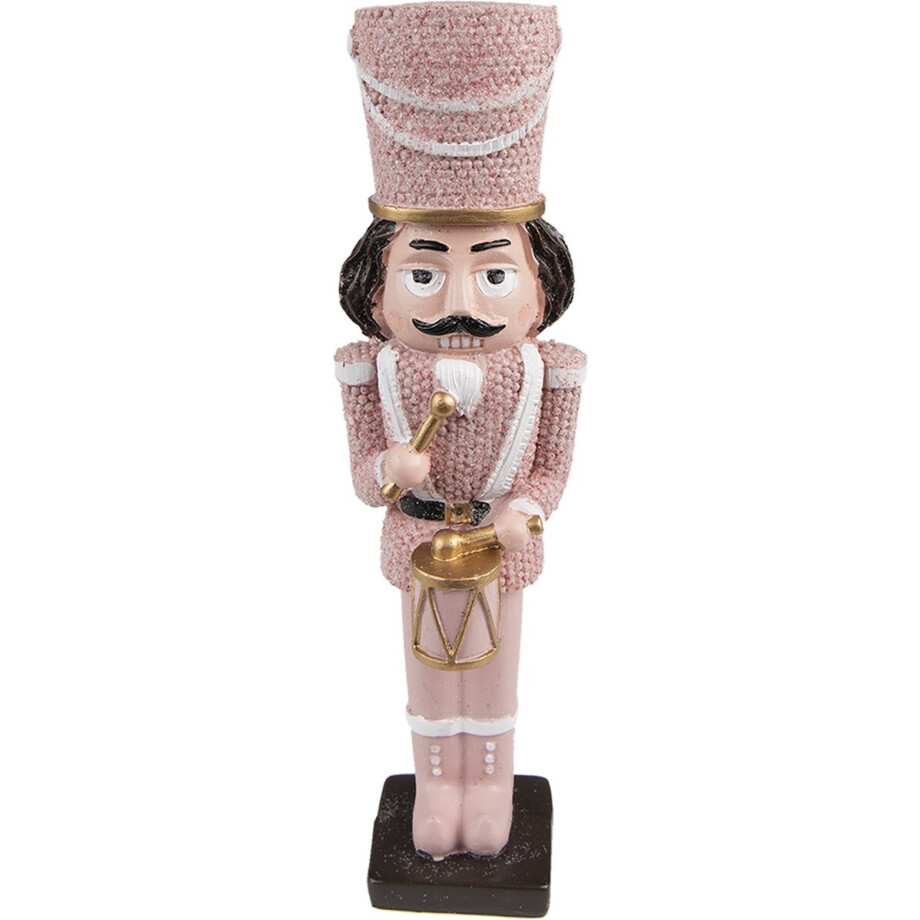 Clayre & Eef Beeld Notenkraker 20 cm Roze Kunststof afbeelding 1