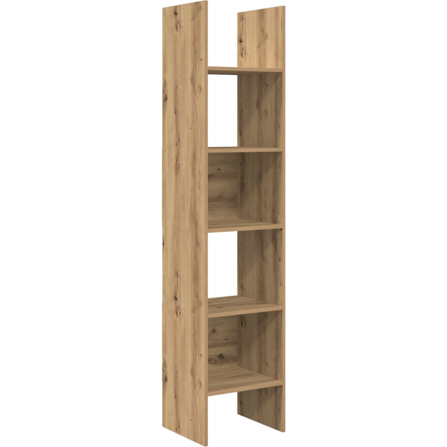 vidaXL - Boekenkast - 5-laags - 40 - x - 35 - x - 180 - cm - Bewerkt - hout - Artisan - Eiken vidaXL - Boekenkast - 5-laags - 40 - x - 35 - x - 180 - cm - Bewerkt - hout - Artisan - Eiken afbeelding 1