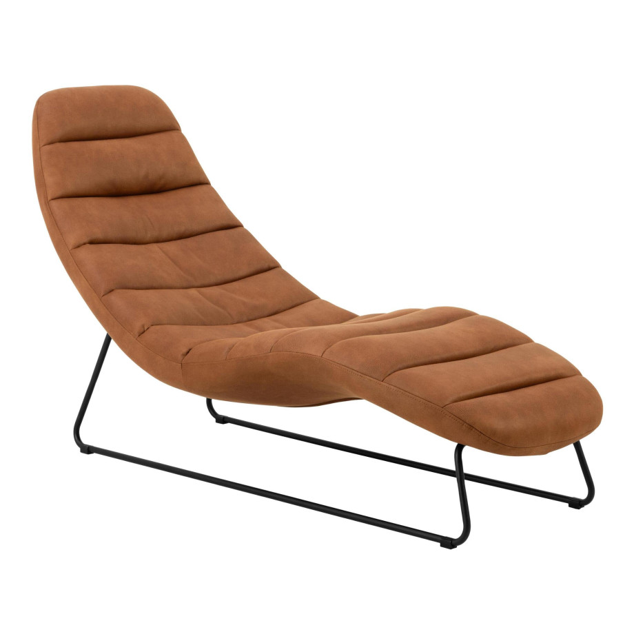 Bendt Lounge Fauteuil 'Tiago' Leder, kleur Bruin afbeelding 1