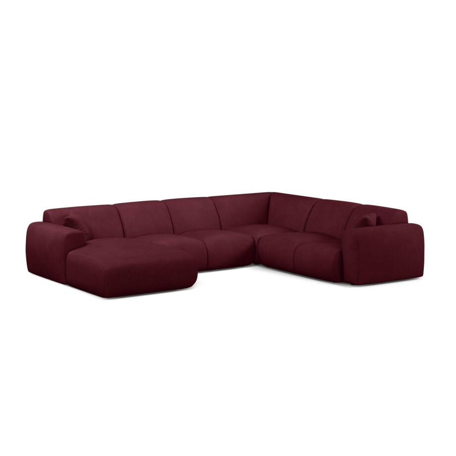 Modulaire hoekbank Molino rechts chenille | Micadoni Home afbeelding 1