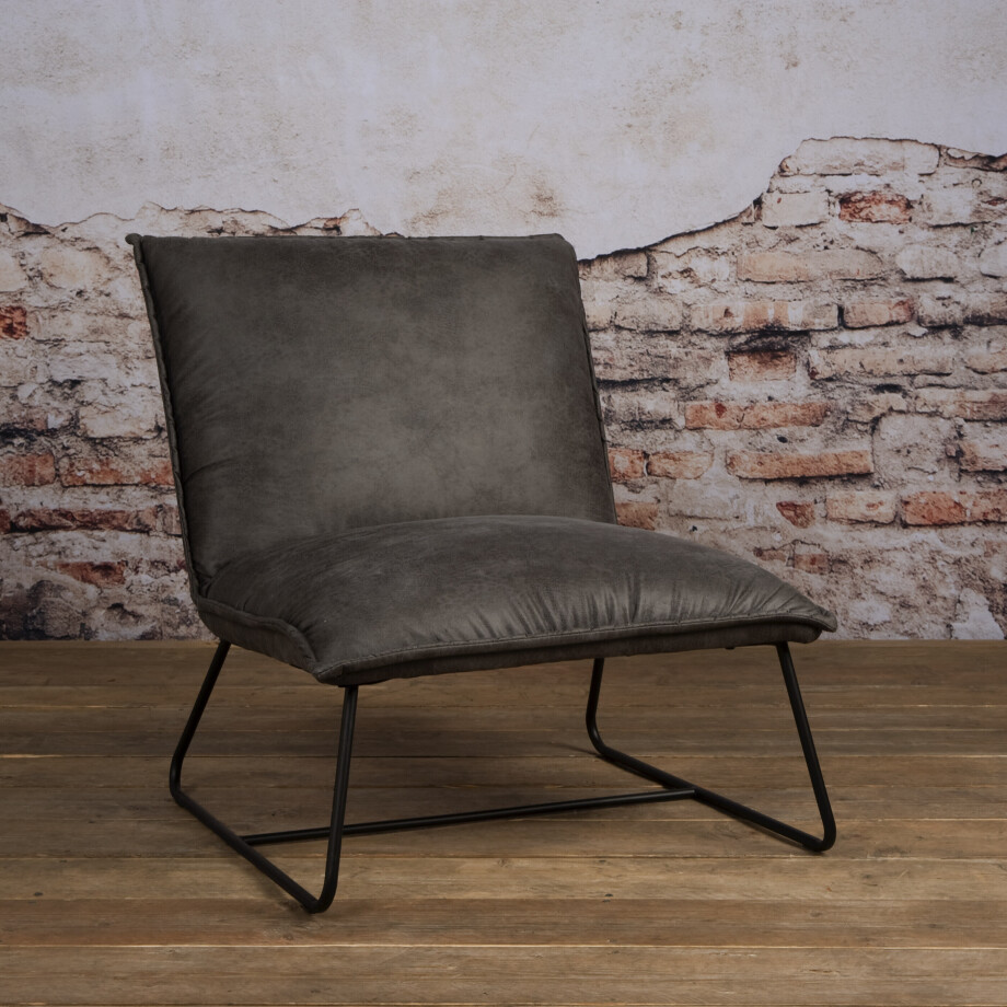 Tower Living Fauteuil 'Vilar', kleur grijs Tower Living Fauteuil 'Vilar', kleur grijs afbeelding 1