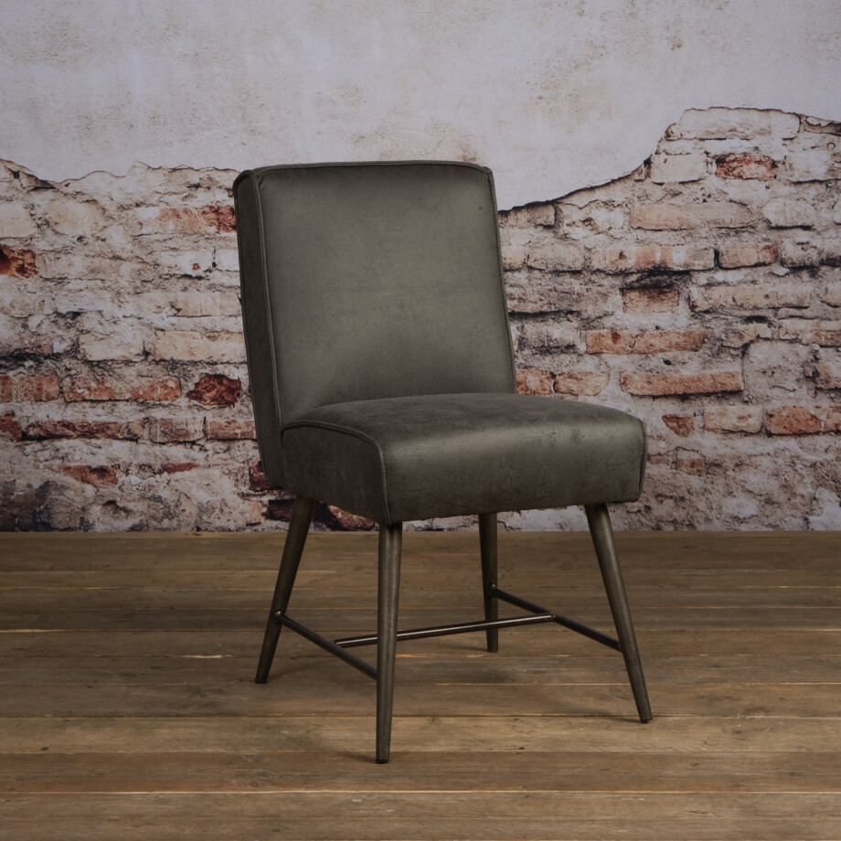 Tower Living Eetkamerstoel 'Belmonte', kleur grijs Tower Living Eetkamerstoel 'Belmonte', kleur grijs afbeelding 1