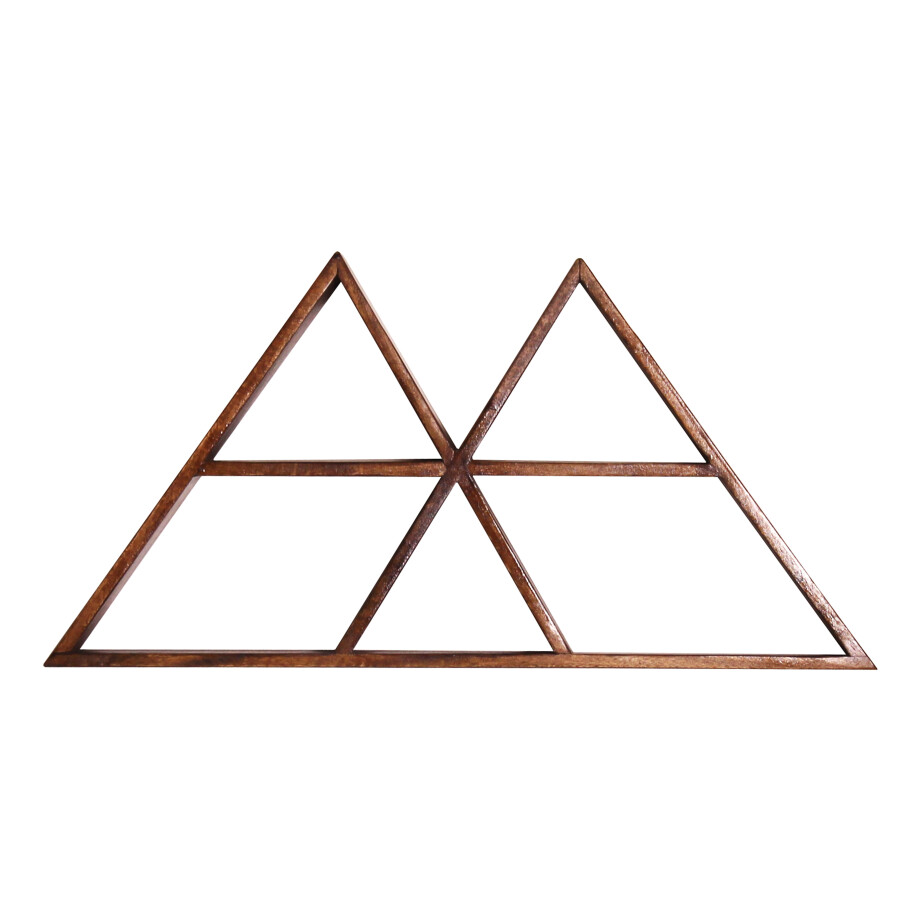 Artistiq Wandrek 'Novella' Mangohout, 35 x 70cm afbeelding 