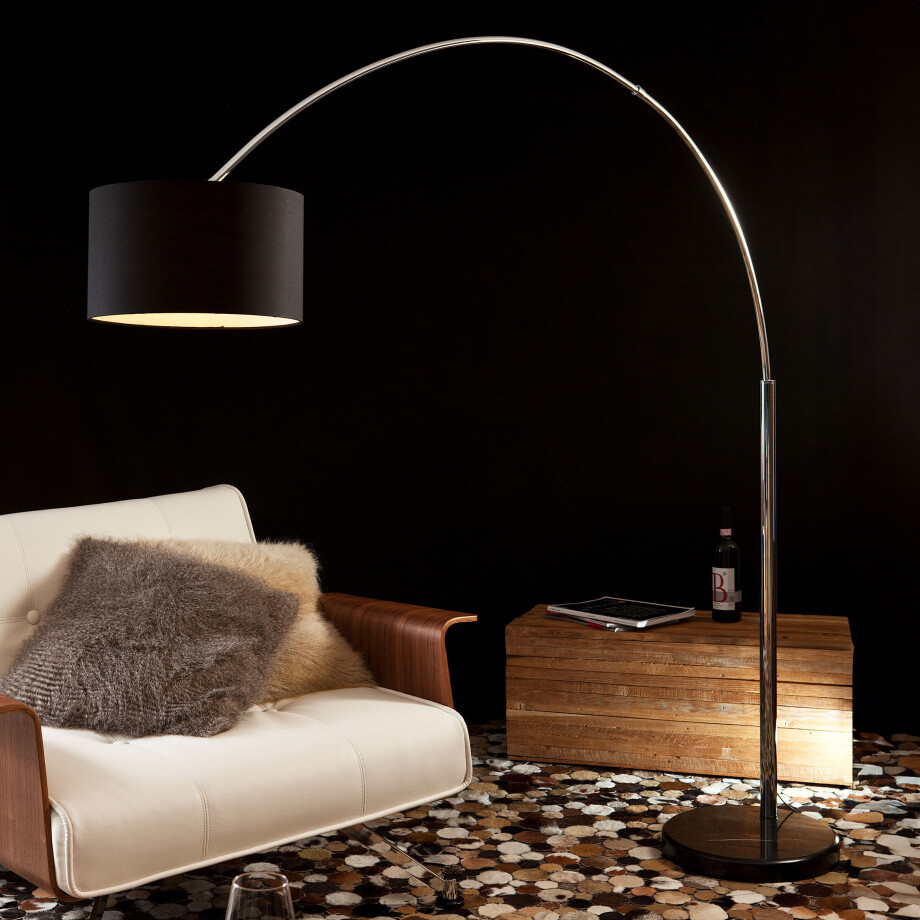 Artistiq Vloerlamp 'Kellie' 210cm hoog, kleur Zwart afbeelding 1