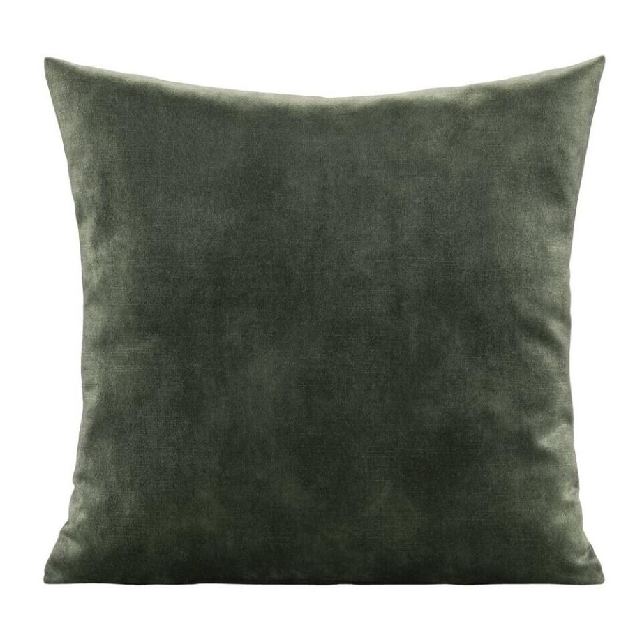 2e Halve Prijs Leen Bakker - Sierkussen Mathis - 45x45 Cm - Polyester/Velvet - Groen - 10x45x45 Cm afbeelding 1