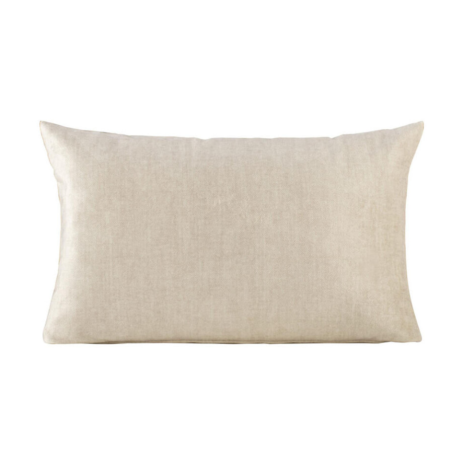 2e Halve Prijs Leen Bakker - Sierkussen Micha - 30x50 Cm - Polyester - Beige afbeelding 1