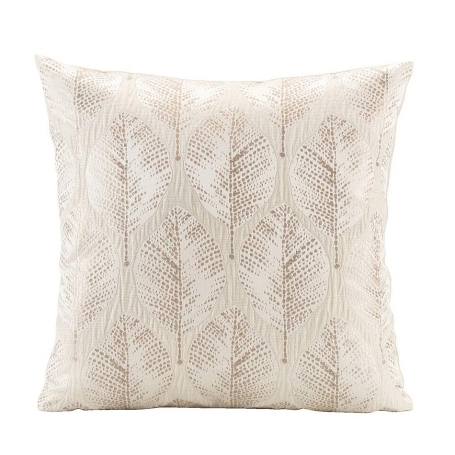 Leen Bakker - Sierkussen Hannah - Goud/creme - 45x45 Cm - Polyester - Crème#Goudkleurig Leen Bakker - Sierkussen Hannah - Goud/creme - 45x45 Cm - Polyester - Crème#Goudkleurig afbeelding 1