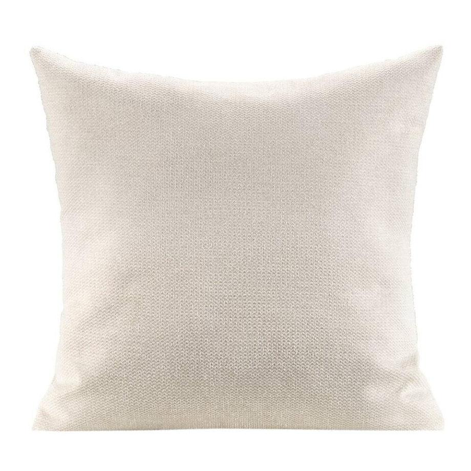 2e Halve Prijs Leen Bakker - Sierkussen Clint - Ecru - 45x45 Cm - Polyester - Crème afbeelding 1