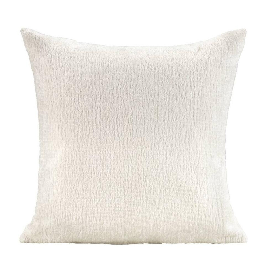 2e Halve Prijs Leen Bakker - Sierkussen Haydn - Off-white - 45x45 Cm - Polyester - Wit - 15x45x45 Cm afbeelding 1