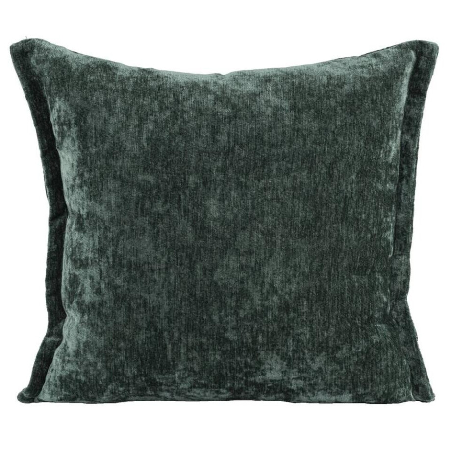 2e Halve Prijs Leen Bakker - Sierkussen Amber - 45x45 Cm - Polyester - Groen - 10x45x45 Cm afbeelding 1