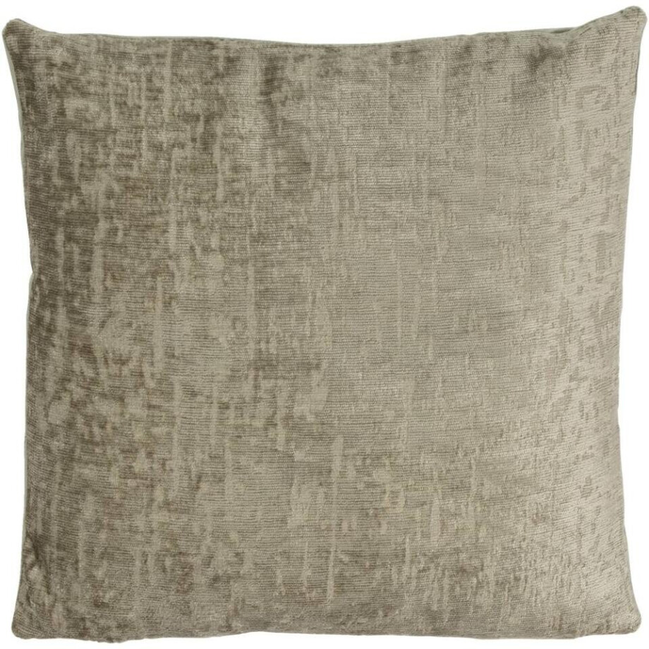 2e Halve Prijs Leen Bakker - Sierkussen Runa - 45x45 Cm - Polyester - Groen - 10x45x45 Cm afbeelding 1