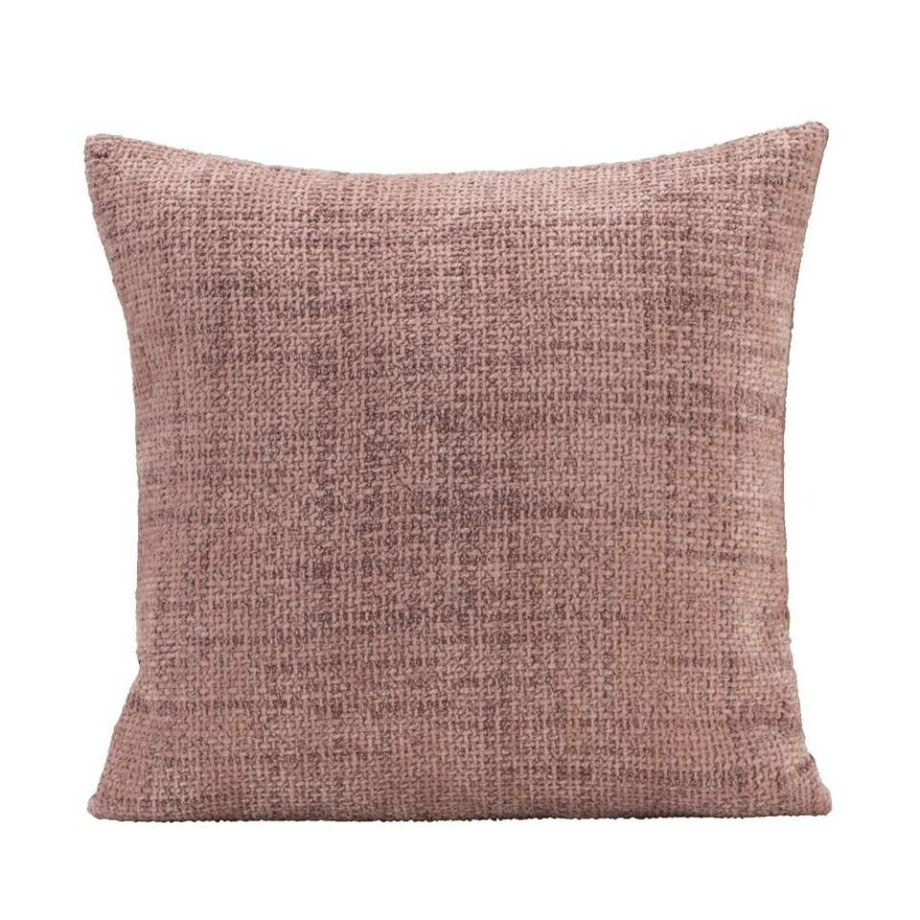 2e Halve Prijs Leen Bakker - Sierkussen Marlijn - 44x44 Cm - Polyester - Roze afbeelding 1