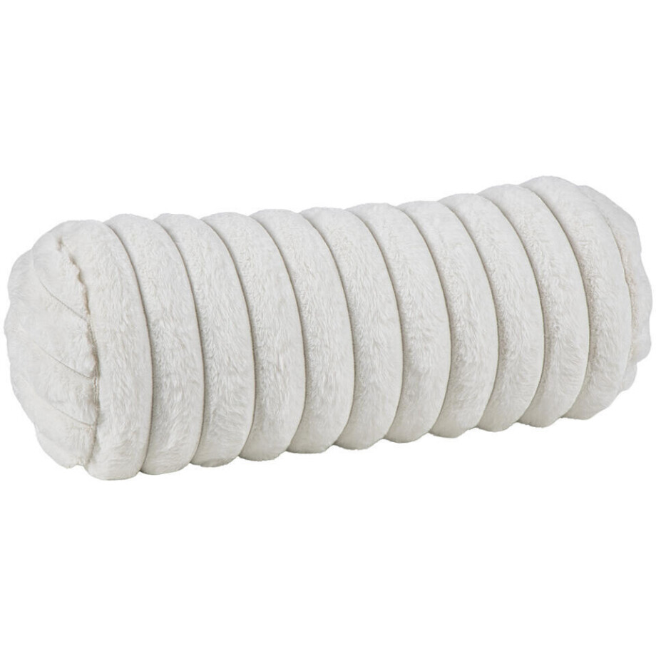 2e Halve Prijs Leen Bakker - Sierkussenrol Mario - 40xØ15 Cm - Polyester - Crème afbeelding 1