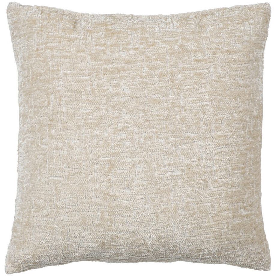 2e Halve Prijs Leen Bakker - Sierkussen Adam - 45x45 Cm - Polyester - Crème afbeelding 1