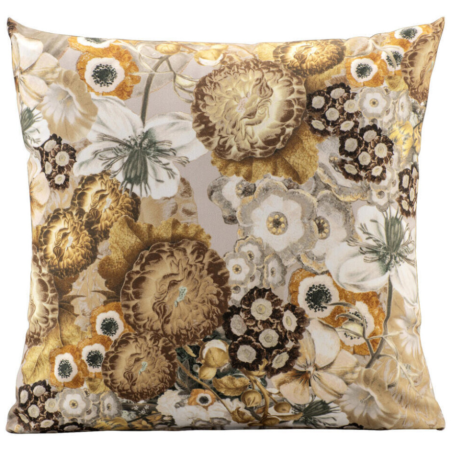 2e Halve Prijs Leen Bakker - Sierkussen Lois - 45x45 Cm - Polyester - Bruin afbeelding 1