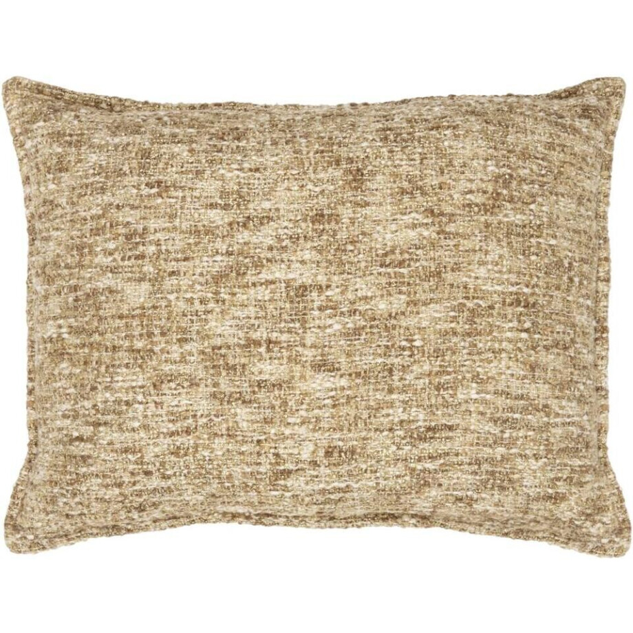 2e Halve Prijs Leen Bakker - Sierkussen Lily - Beige/goud - 35x50 Cm - Katoen/Polyester - Beige#Geel#Goudkleurig afbeelding 1