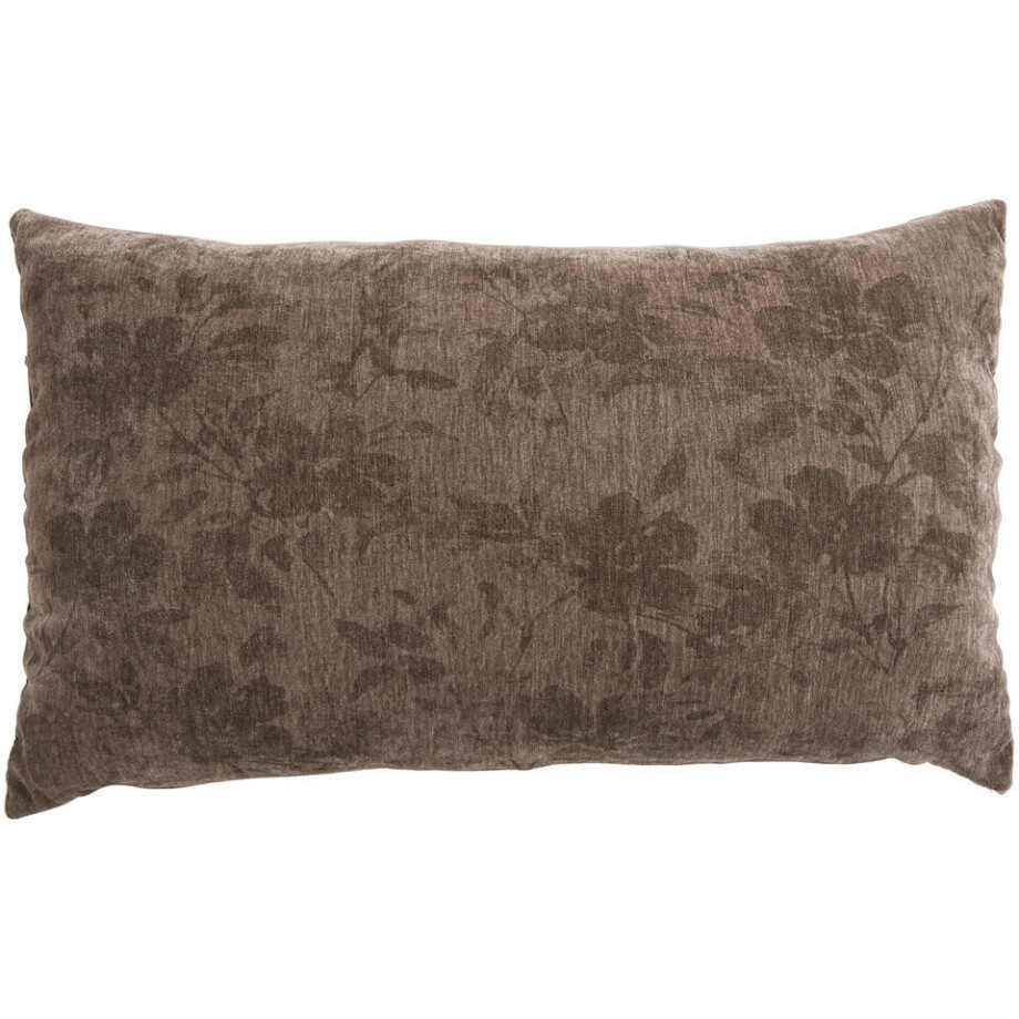 2e Halve Prijs Sierkussen Amina - Taupe - 30x50 Cm afbeelding 