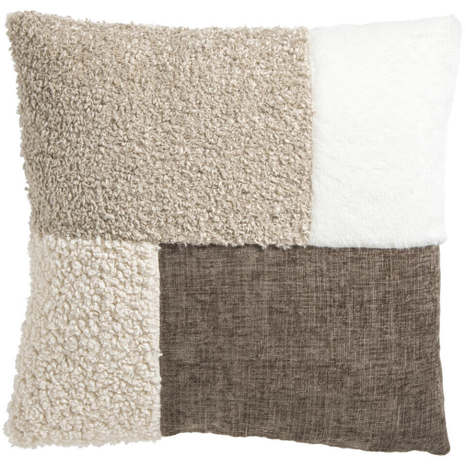 1+1 Gratis Sierkussen Twan - Zand/écru - 45x45 Cm 1+1 Gratis Sierkussen Twan - Zand/écru - 45x45 Cm afbeelding