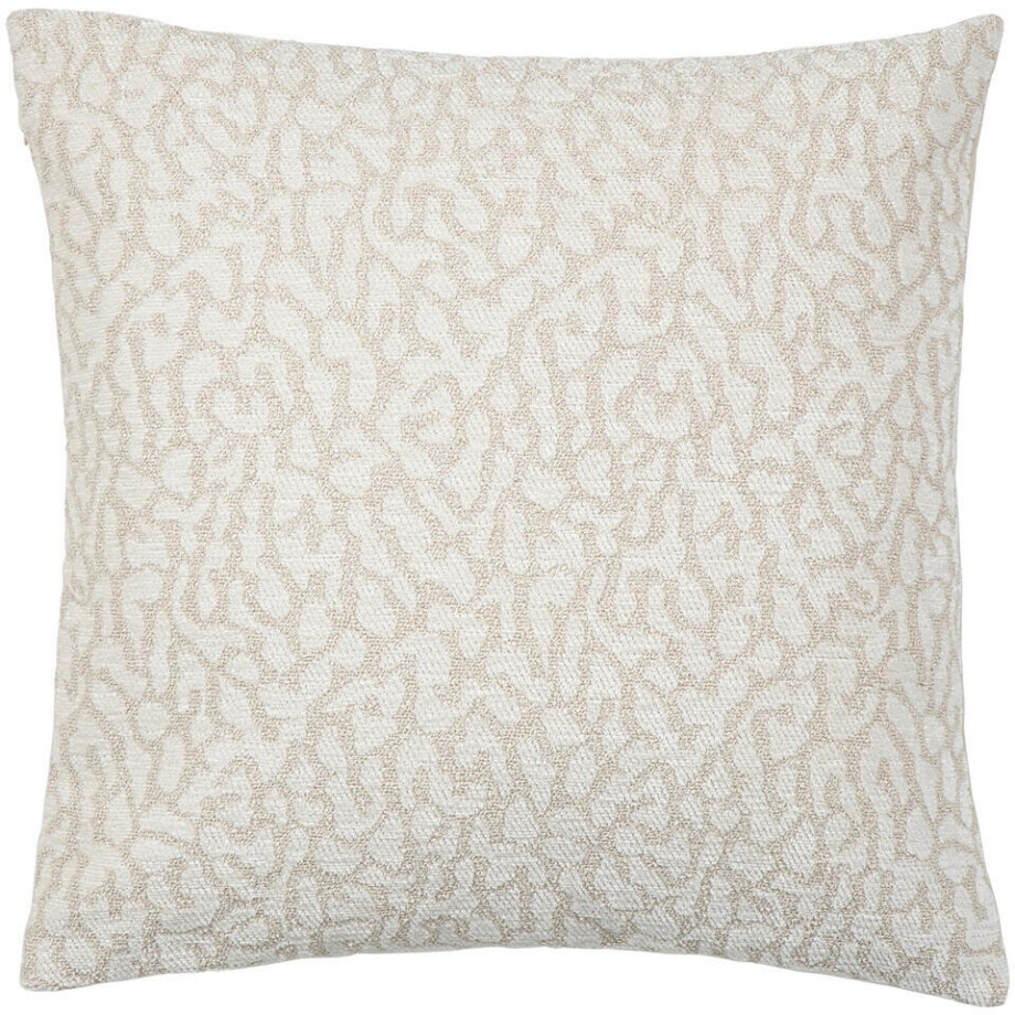 2e Halve Prijs Leen Bakker - Sierkussen Lianne - 45x45 Cm - Polyester - Crème afbeelding 1