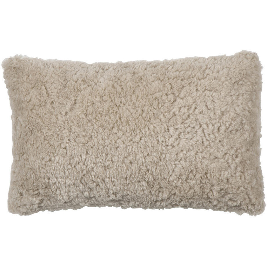 Leen Bakker - Sierkussen Brett - 30x50 Cm - Polyester - Beige afbeelding 1