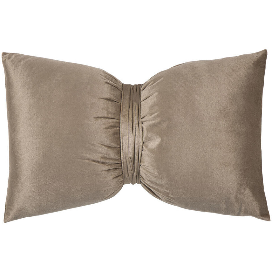 Leen Bakker - Sierkussen Jannie - 30x50 Cm - Polyester - Taupe Leen Bakker - Sierkussen Jannie - 30x50 Cm - Polyester - Taupe afbeelding 1