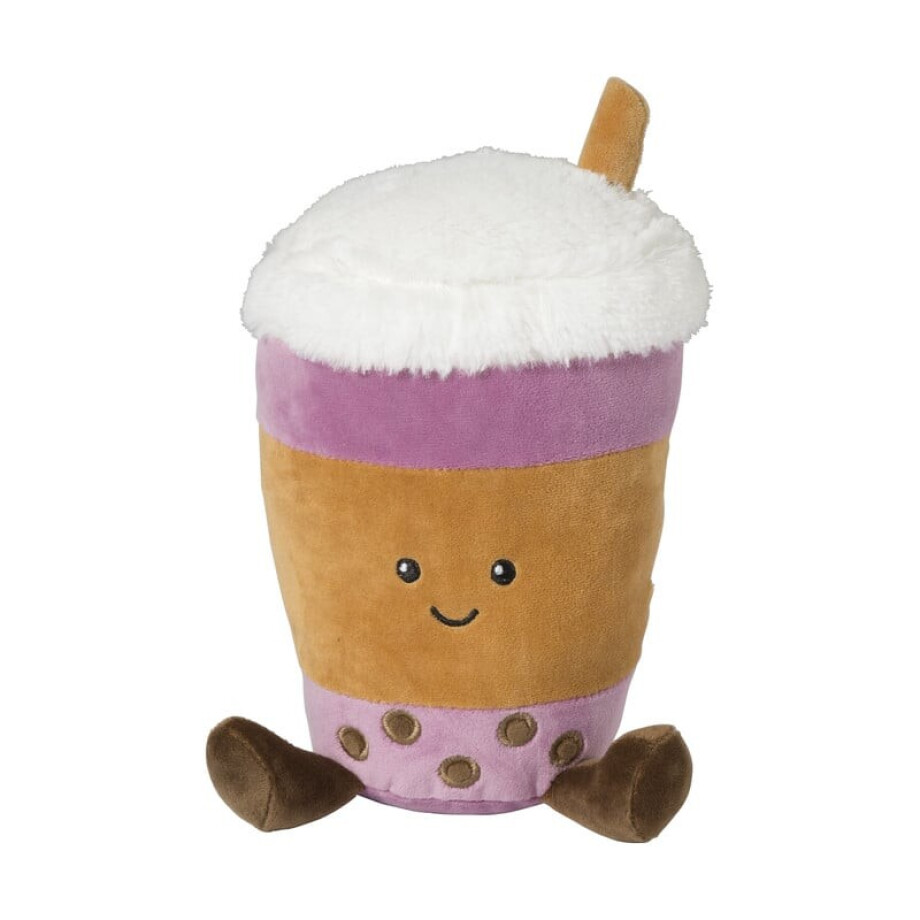 Knuffel boba tea - multikleur - 14x20 cm afbeelding 