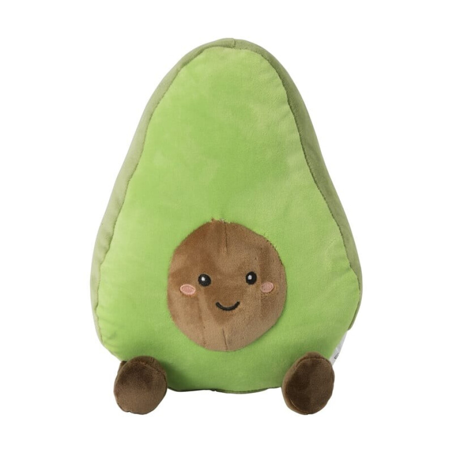 Knuffel avocado - groen - 22x17 cm afbeelding 